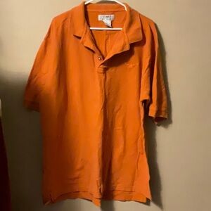 Vibrant Orange Short-Sleeved Polo Shirt
